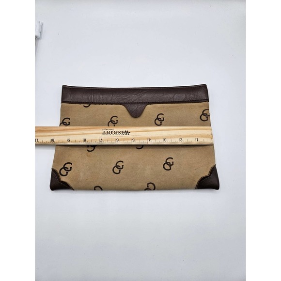 Givenchy Vintage Clutch Handbag Makeup Bag‎ Tan and Brown - Picture 6 of 12